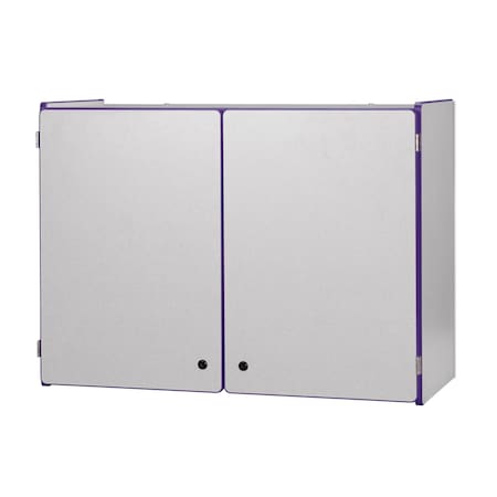 Jonti-Craft Rainbow Accents Lockable Wall Cabinet, Purple 0945JC004